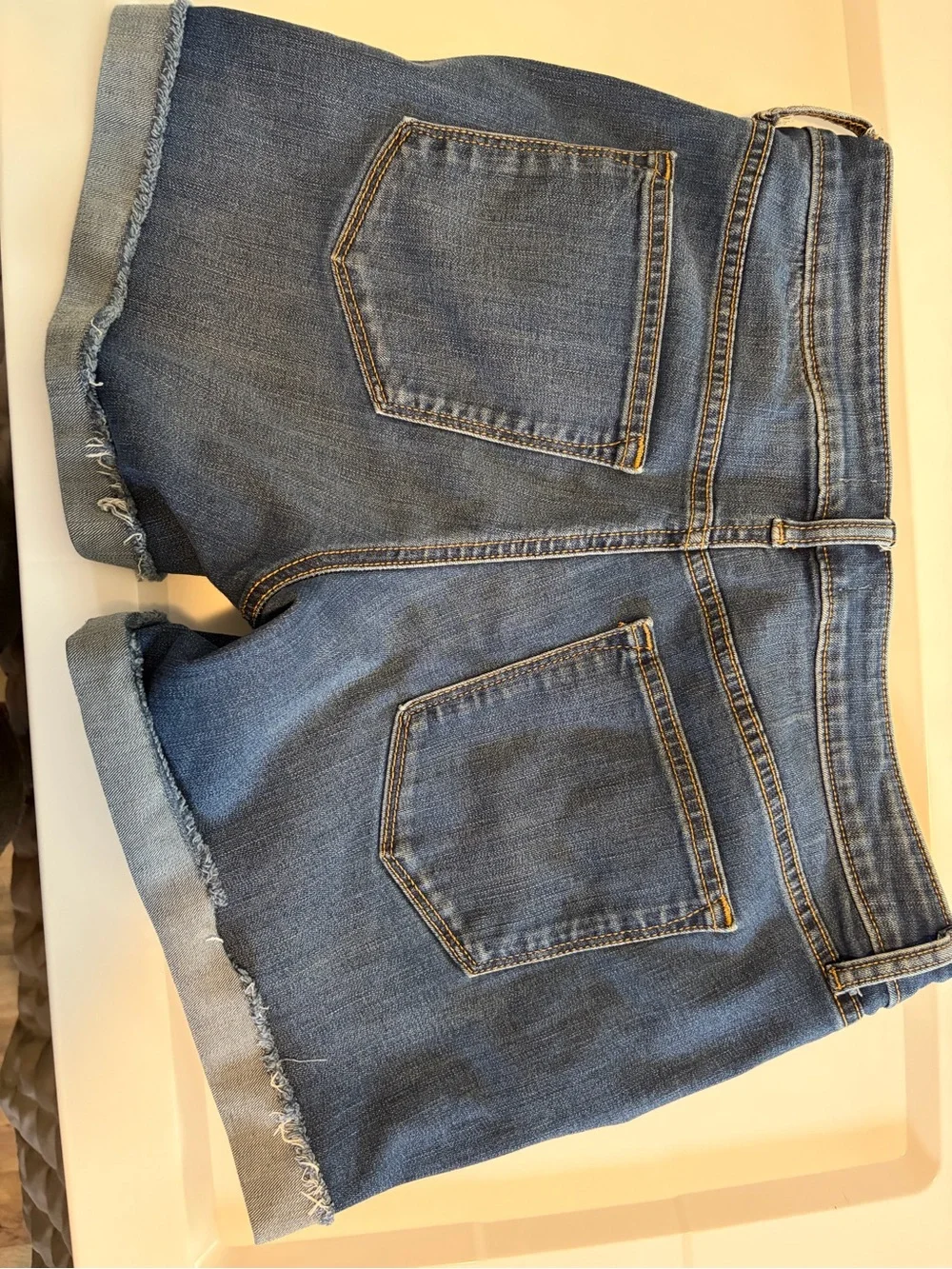 Sonoma Light Blue Denim Shorts with Frayed Hem